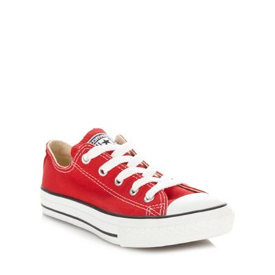 Converse Boy's red 'All Star' canvas trainers